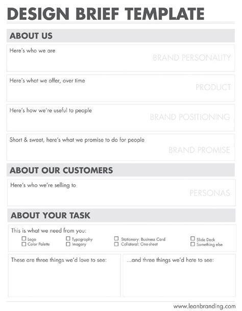 I've relied on this template for clients large, small, and everything in between, and i've yet to find a blind spot. 4. Brand Symbols | Design brief template, Graphic design ...