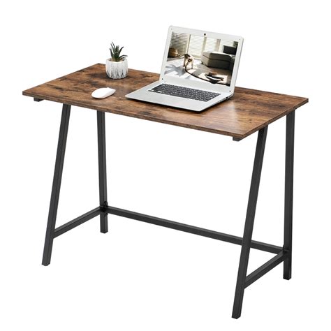 Vasagle Home Furniture Space Saving Industrial Writing Table Wood Top