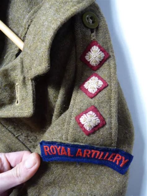 Original British Army Battledress Uniform Jacket Royal Artillery