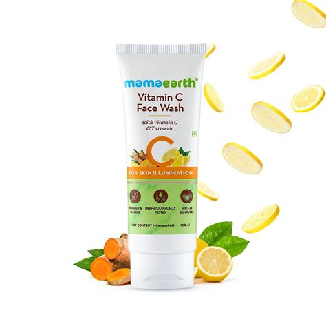 Mamaearth Vitamin C Face Wash With Vitamin C And Turmeric For Skin