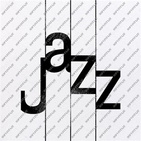 Jazz Svg File Musical Genre Svg Design Clipart Music Svg File Musical