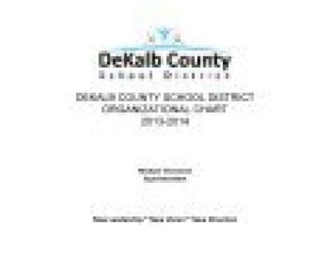 Organizational Chart Dekalb County Schools