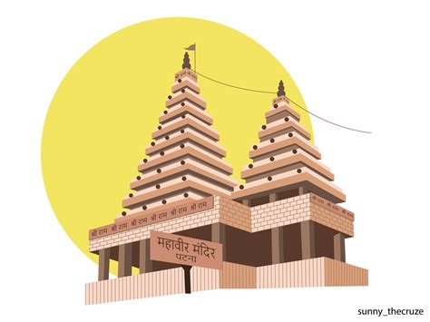 Indian Temple 38100 Daily Illustration Challenge By Sunny Prakash