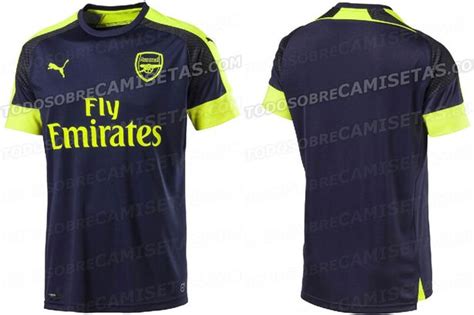 Is This Arsenals New Third Kit Images Of Navy Blue And Fluorescent
