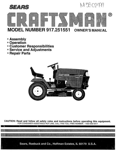 Craftsman 917251551 Owners Manual Pdf Download Manualslib