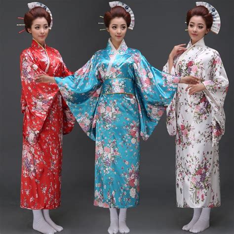 New Arrive Women Japanese Kimono Traditional Costume Female Yukata With