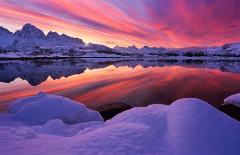 Snow Sunset Wallpapers Wallpaper Cave