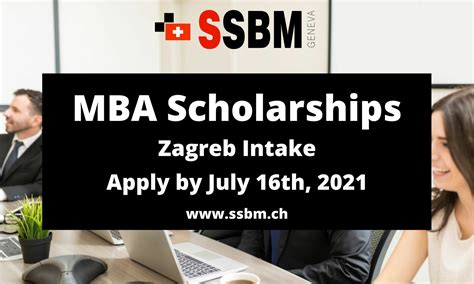 12 Mba Scholarships Awarded For Zagreb Mba Intake Swiss School Of