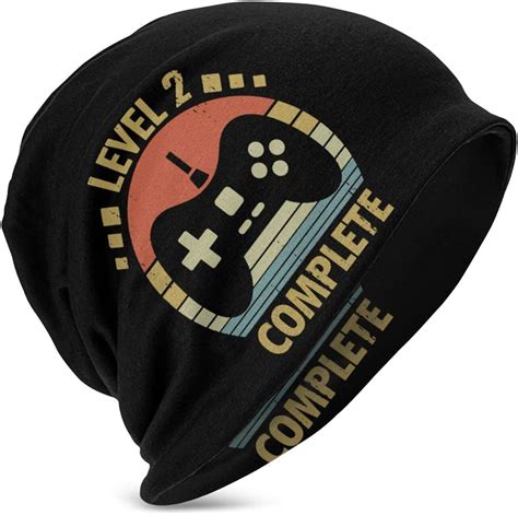 Level 2 Complete Video Gamer Kids Knit Hats Winter Warm Slouchy Baggy