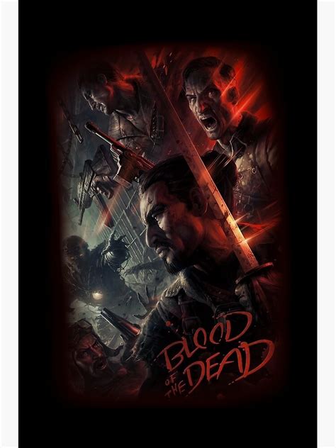 Cod Bo4 Zombies Blood Of The Dead Poster Loading Screen Poster