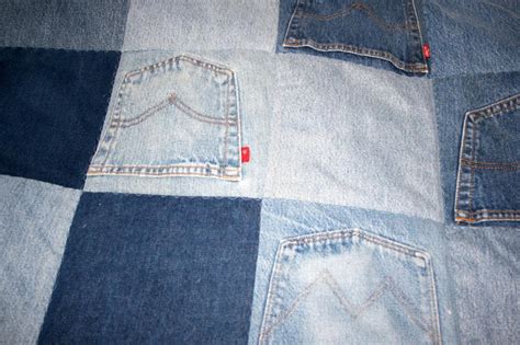 Denim Quilt Made Of Jeans 60 X 45