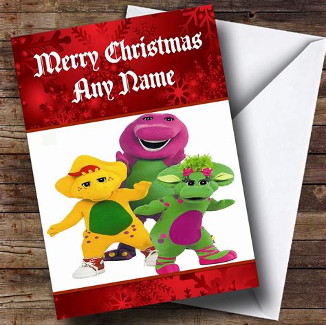 Barney Personalised Birthday Card The Card Zoo