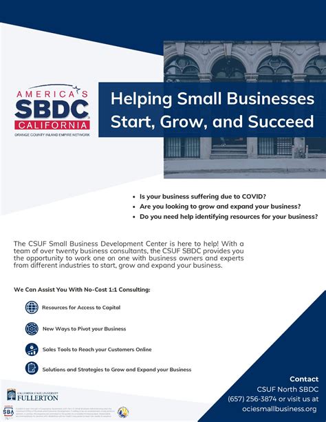 Small Business Development Center Tustin Chamber Of Commerce