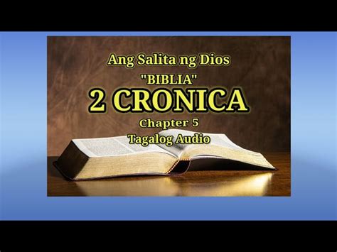 Ang Salita Ng Dios “biblia” 14 Aklat Sa Lumang Tipan 2 Cronica