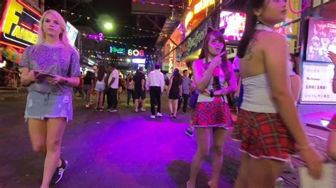 Pattaya Night Scenes Walking Street Youtube