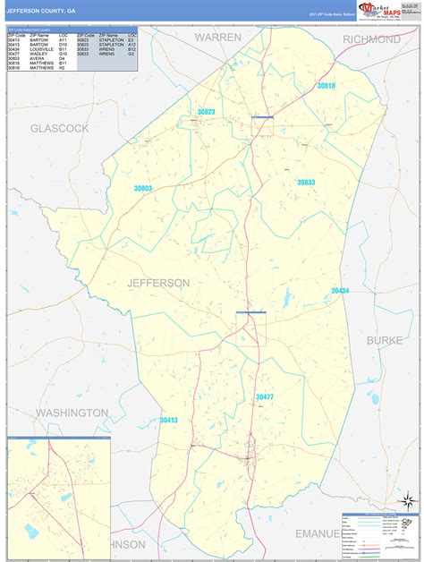 Jefferson County Louisiana Digital Zip Code Map Gambaran