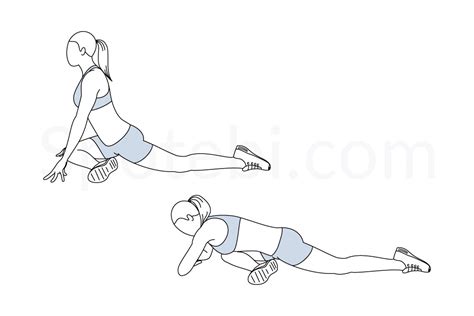 Pigeon Glute Stretch Illustrated Exercise Guide