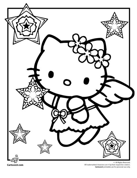 I really like this black and white colouring picture of hello kitty to print and colour in. Cool hello kitty coloring pages download and print for free