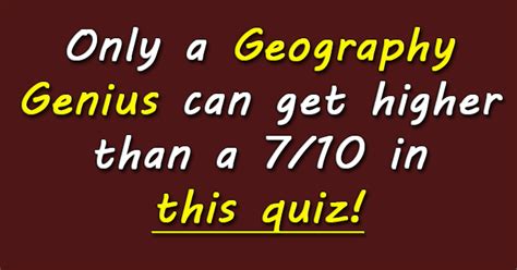 Expert Level European Geography Quiz