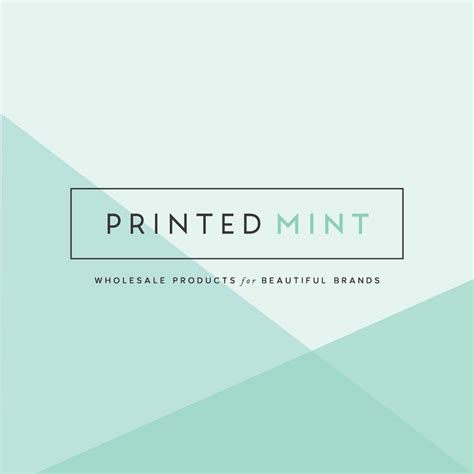 Printed Mint Clean Modern Logo Design By Hello Ginger Creative 로고
