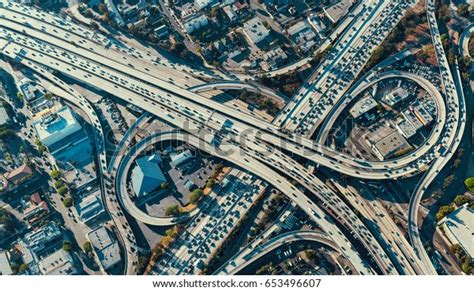 Aerial View Massive Highway Intersection Los Stock Photo Edit Now