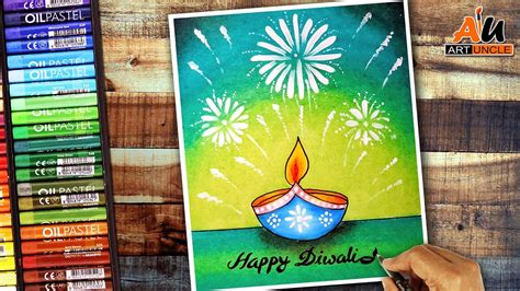 How To Draw Diwali Drawing Easy Beautiful Dipawali Drawing Step