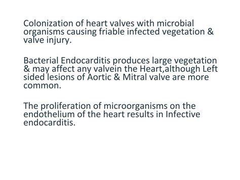 Ppt 7 Infective Endocarditis Powerpoint Presentation Free Download