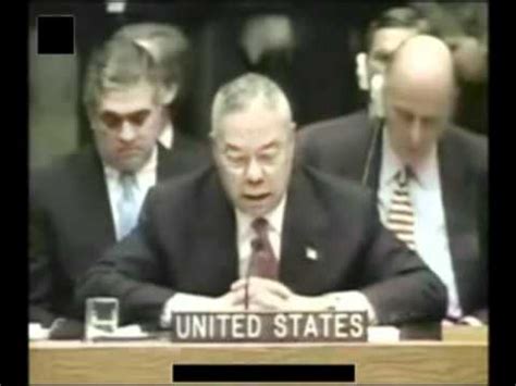 Speech eventually takes center stage. General Colin Powell UN Speech on Iraq Part 3of5 - YouTube