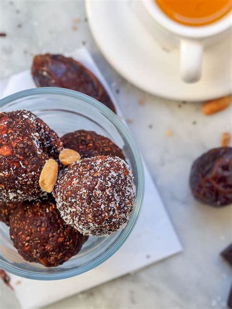 Vegan Chocolate Balls With Coconut Gluten Free Refined Sugar Free
