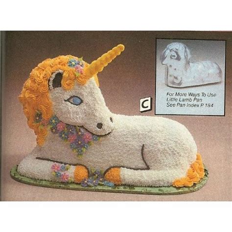 Unicorn Cake ~ Uses 3d Lamb Pan Mold Lamb Cake Unicorn Cupcakes Cake