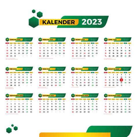Download Template Kalender 2023 Psd Cdr Lengkap Vuiral Gambaran