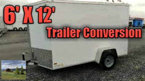 6x12 Enclosed Trailer Camper Conversion Youtube