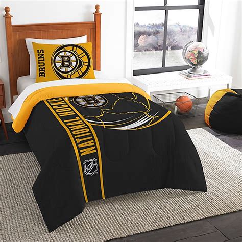 Boston bruins draft twin comforter set by the northwest. NHL Boston Bruins Comforter Set | Bed Bath & Beyond