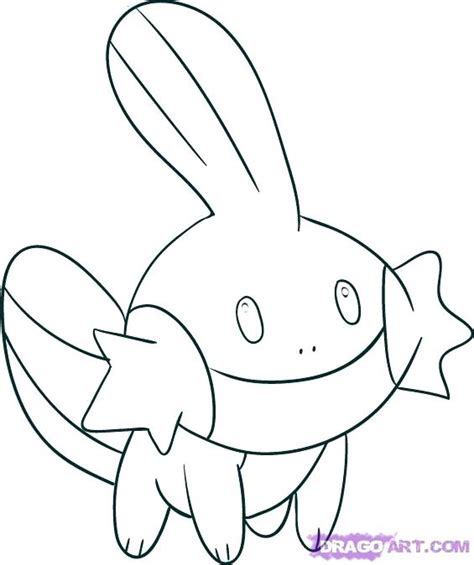 Pokemon Coloring Pages Mudkip At Free Printable