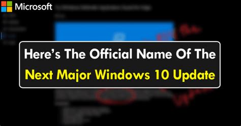 Microsoft Accidentally Leaked The Official Name Of Next Major Windows