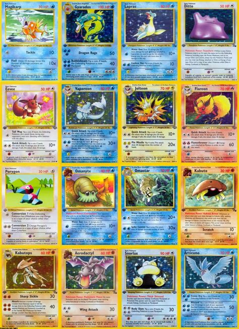 Old School Pokémon Original Pokemon Cards Pokemon Trading Card
