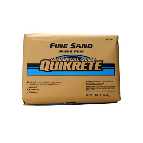 Quikrete 80 Lb Commercial Grade Fine Sand At