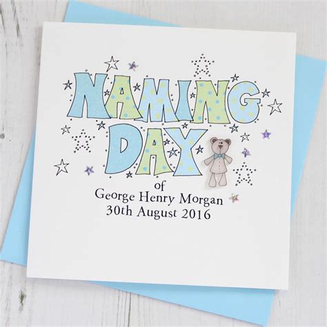 Personalised Naming Day Card By Eggbert And Daisy