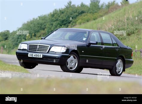 Black Mercedes Benz S Class Saloon Car In The Uk Stock Photo Alamy