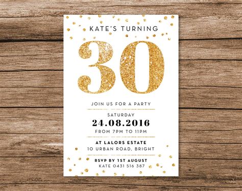 Idea 35 30th Birthday Invitations
