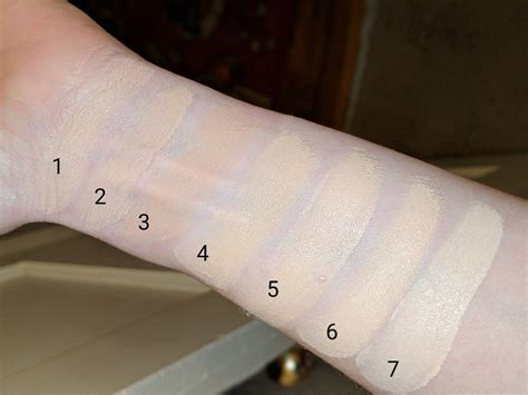 Fair Pale Skin Foundation Swatches Revlon Colorstay Full Cover