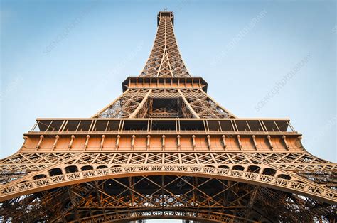 Low Angle Eiffel Tower Paris France Stock Image F0212848