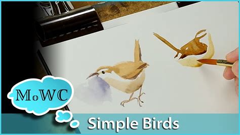 How To Paint Birds In Watercolor Simply Quickly And Expressively Youtube