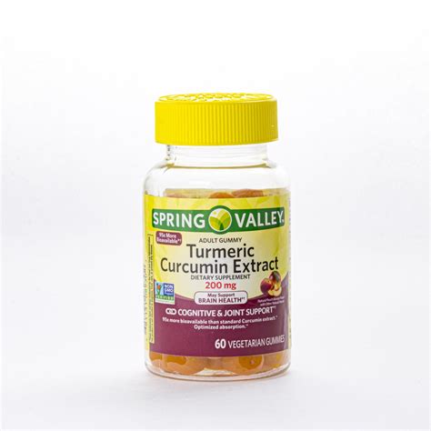 Spring Valley Turmeric Curcumin Vegetarian Gummies 200 Mg 60 Count