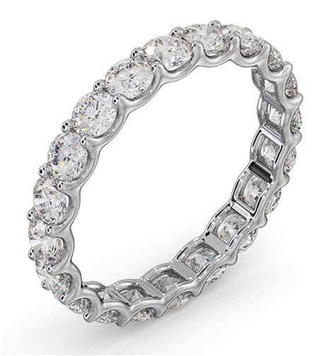 eternity ring chloe platinum diamond 2 00ct g vs