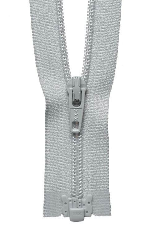 Light Weight Open End Zip 30cm Pale Grey Ykk Groves And Banks