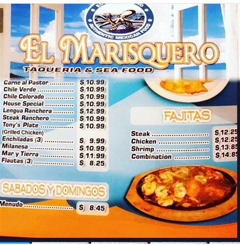 What started with a handful of food trucks has grown to become a full and lively spot filled with diners day. El Marisquero Authentic Mxcn menu in Modesto, California