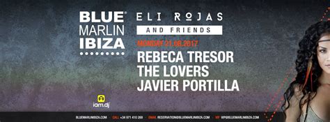 Eli Rojas Friends At Blue Marlin Ibiza Ibiza By Night