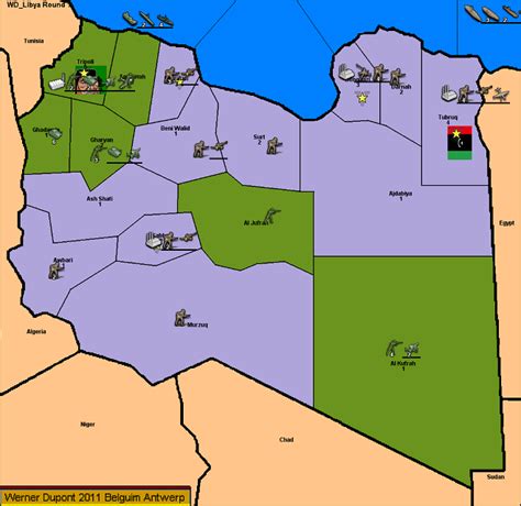 Libyan Civil War Triplea Map