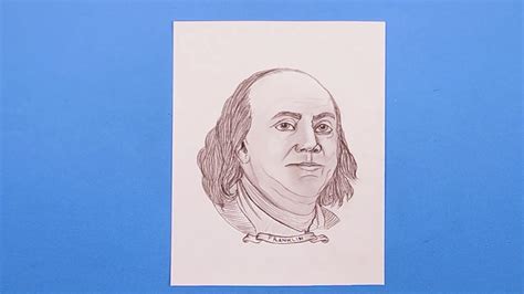 Benjamin Franklin Drawing Pencil Sketching Tutorial Youtube